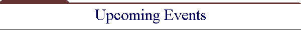 Upcoming Events