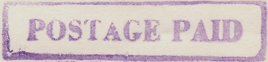 POSTAGE  PAID  -  Type 9