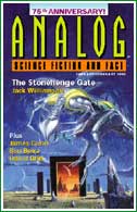 Portada del nmero aniversario, 75 aos celebrados con la primera parte del serial The Stonehenge Gate de un Williamson de 96 aos