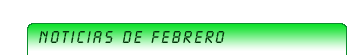 Todo lo publicado en el mes de febrero