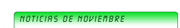 Todo lo publicado en el mes de noviembre