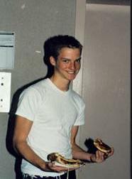 joe at pizza party
