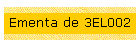 Ementa de 3EL002