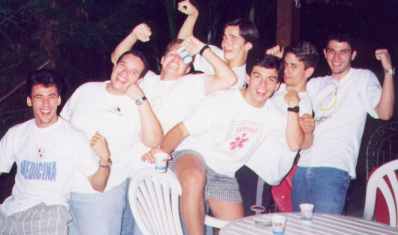 Hildo, Lcio, Eduardo B, Diogo, Pablo, Gustavo e Eduardo G. To danando Village People, deu pra perceber???