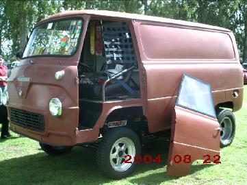 Joe Darton's Drag racing Thames 400e van