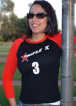 Black/Red Bball Tee