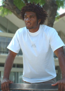 White Logo Tee