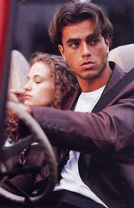 Close-up of Enrique and Lori in Jeep