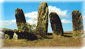 Monoliths erected by Khasi tribals in memory of ancestors