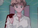 U: Haruka is a girl, look, she has breasts!