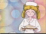 Serena with a  soup