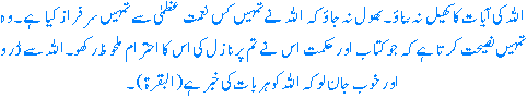 Ayah from Quran