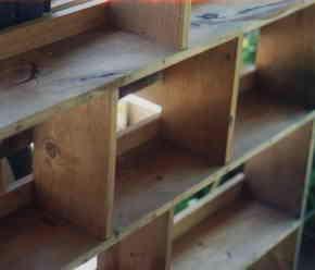 shelves - recycled material