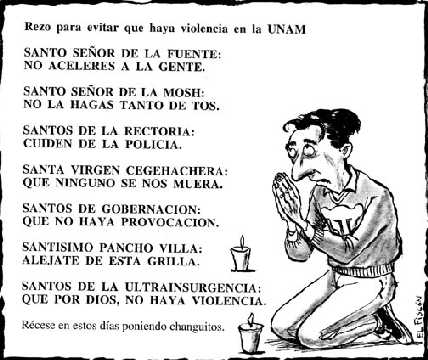 Ante la inminente entrada del la PFP al campus Universitario.