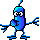 dancin blue alien