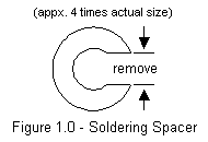 the pinion-soldering spacer