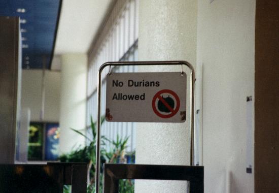 Stinking fruits not allowed on the Singapore underground
