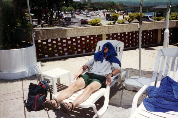 Resting weary legs back in KK