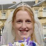 Suz with flowers