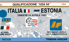 Biglietto Italia-Estonia