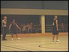 Erster Auftritt: Oliver Wolf wartet auf den Ball von Andreas Georgoglu