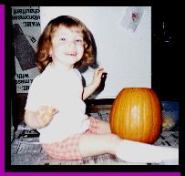 Sierra and her pumpkin