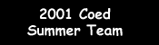 2001 Coed Summer Team