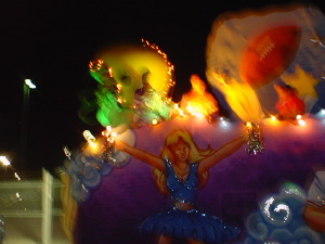 side of the float