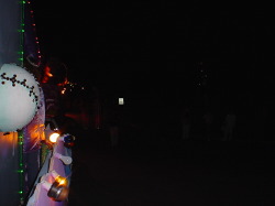 front of sports float
