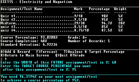 Analysing a Target Percentage
