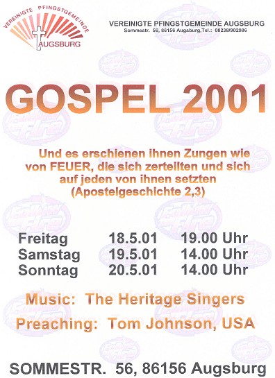 Gospel 2001 -- Follow the Fire!