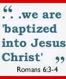 baptized into Jesus Christ