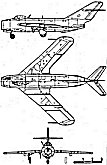 Perfiles del MiG-17