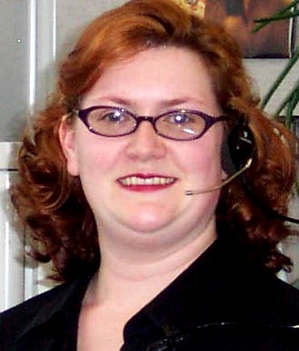 July 2004, me at work with the headset on :P