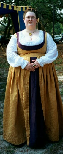 This is my first attempt a copying a dress from a picture. If you look at the picture I didn't even come close, however, I still think the dress (Italian) looks okay. (Ursula hates Flordia) I was trying for the serious look, but I guess I just look pissed when I don't smile.