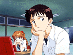 Shinji daydreaming