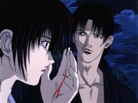 Kenshin getting the first scar