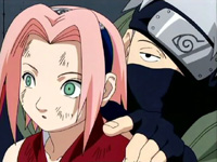 Sakura and Kakashi