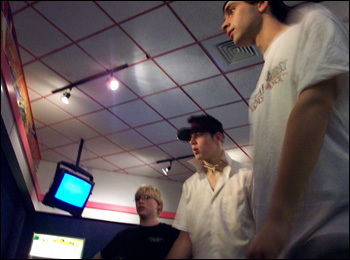 PJ and Alan play DDR