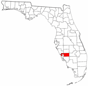 Charlotte County Florida location in the State of Florida