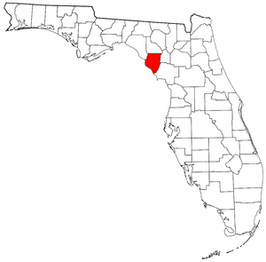Dixie County Florida location in the State of Florida
