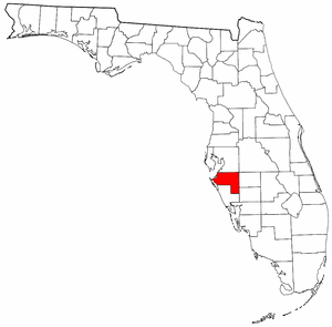 Manatee County Florida location in the State of Florida