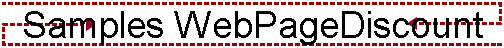 Samples WebPageDiscount