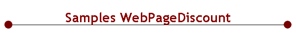 Samples WebPageDiscount