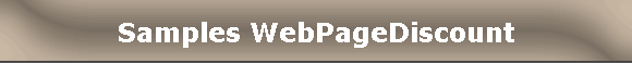 Samples WebPageDiscount