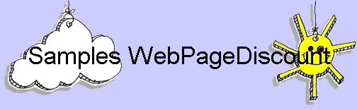Samples WebPageDiscount