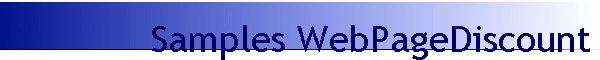 Samples WebPageDiscount
