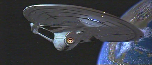 USS Knight in orbit