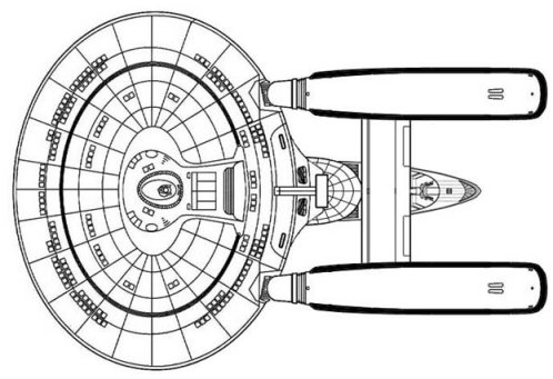 USS Jupiter upper view