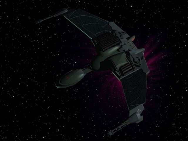 A B'Rel class Bird of Prey of the Ferengi Navy